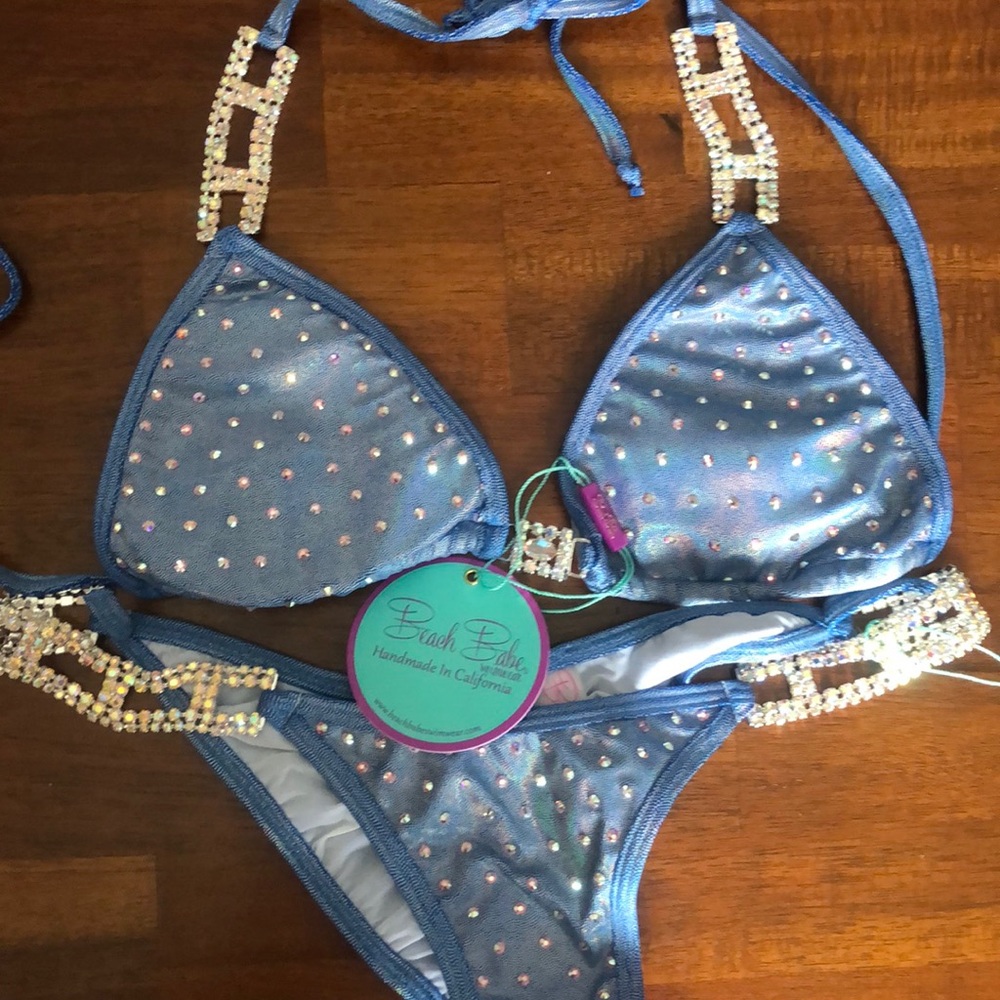 COPY - Competition bikini NWT Beach Babe custom suit *updated with measurements*